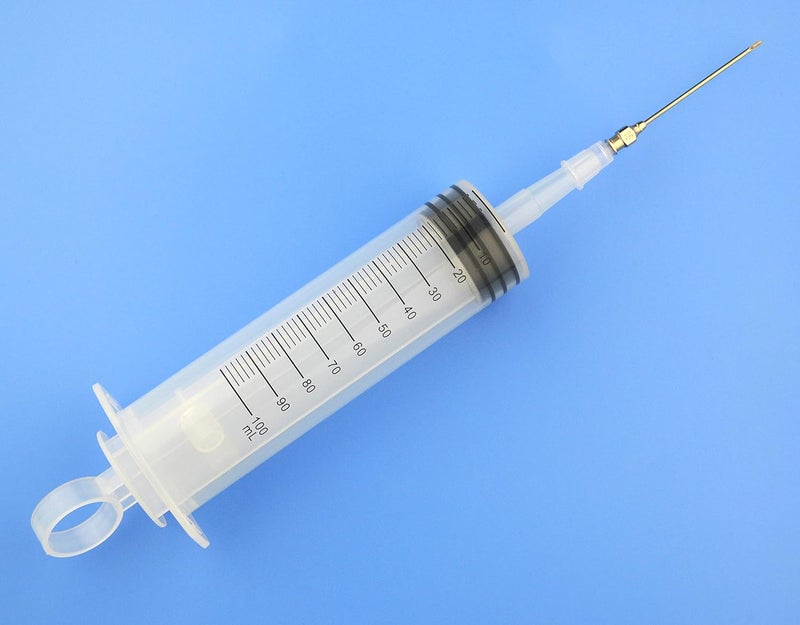 SHAOTONG 2Pcs-100ml Syringe, 100cc Kitchen Glue Dispenser, Large Volume Plastic Syringe With Needle for Dispensing (100ml-B) - Image 2